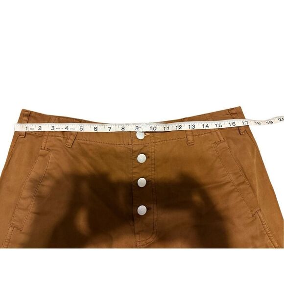 Brand New Anthropologie Pilcro The Arin Mid Rise Button Front Barrel Pants 31 - Picture 8 of 13